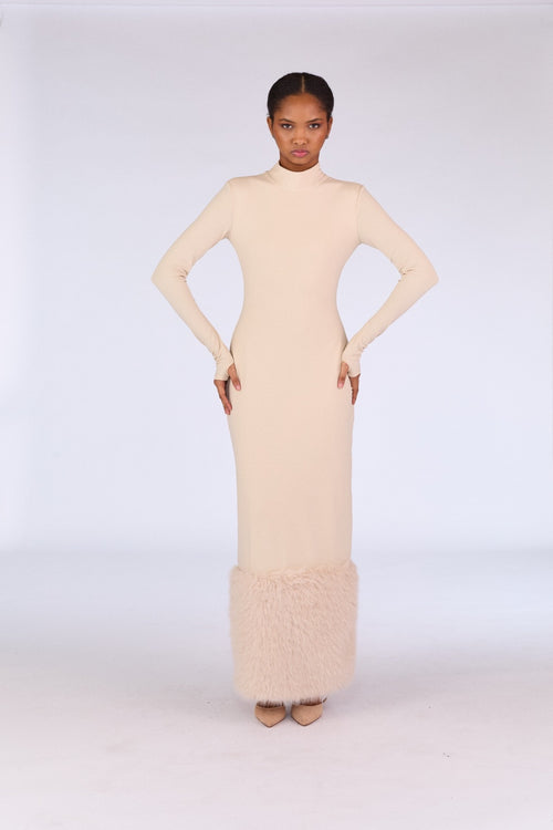 Hannah Dress - Powder White