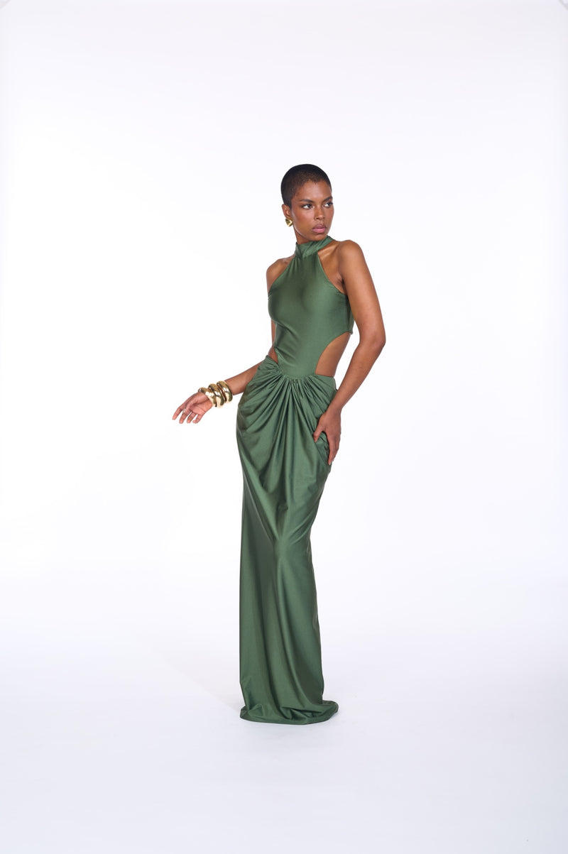 Mariandree Gaitan Corina Dress in Green