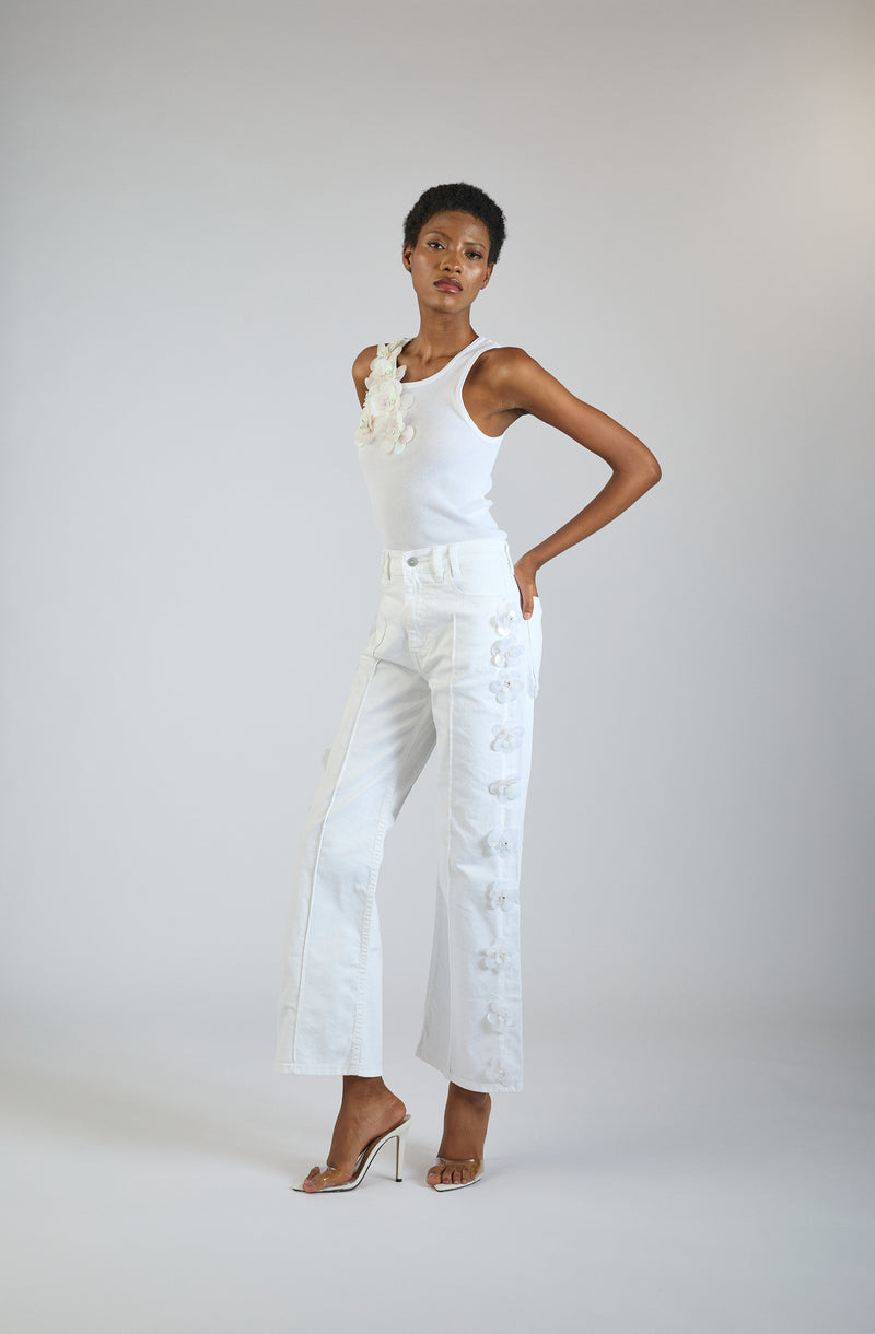 Daisy Pant - White