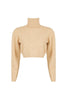 Georgina Cropped Sweater - Nude