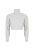 Georgina Cropped Sweater - Silver