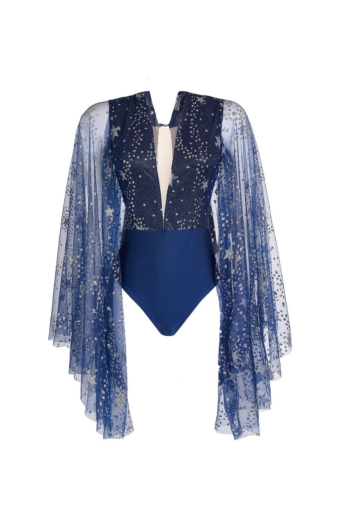 Andreina Bodysuit - Glitter Blue