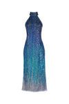 Mercedes Midi Dress - Blue Gradient