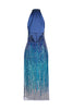 Mercedes Midi Dress - Blue Gradient